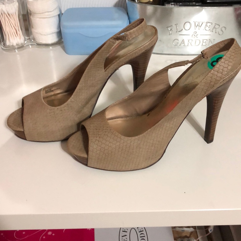 Jessica Simpson peep toe sandals